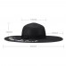  Summer Wide Brim Straw Hat Letter Embroidery Floppy Beach Hat w/ Ribbon  eb-73615141